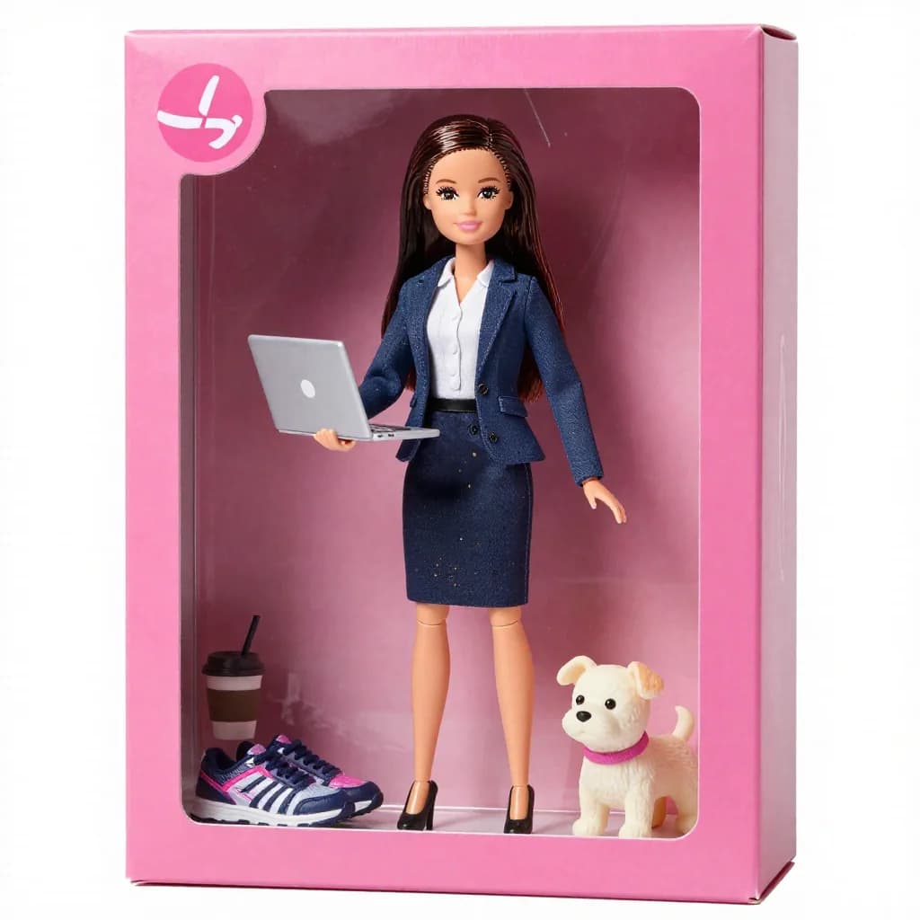 Resultado del prompt «Tú como muñeca en su caja (Barbie box)»