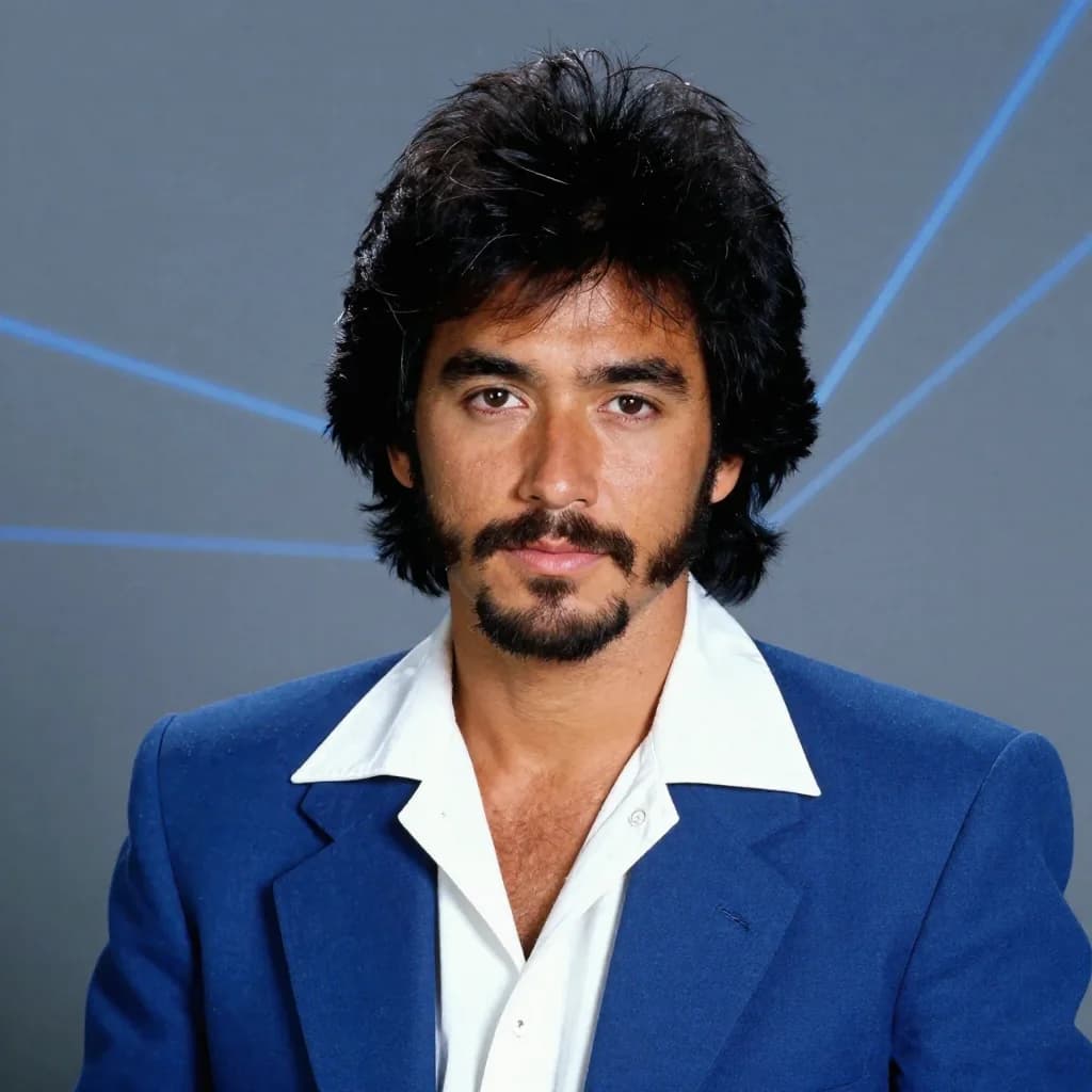 Ejemplo generado con el prompt «Cómo serías en los 80»