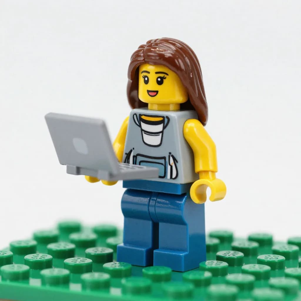 Ejemplo generado con el prompt «Tú como minifigura de LEGO»