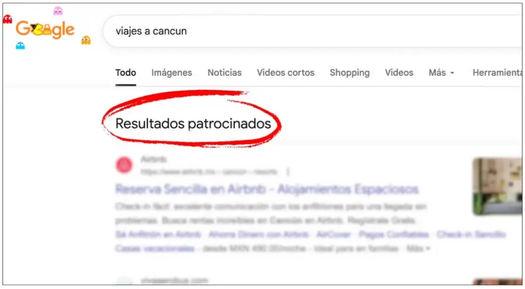 Resultado patrocinados Google Ads