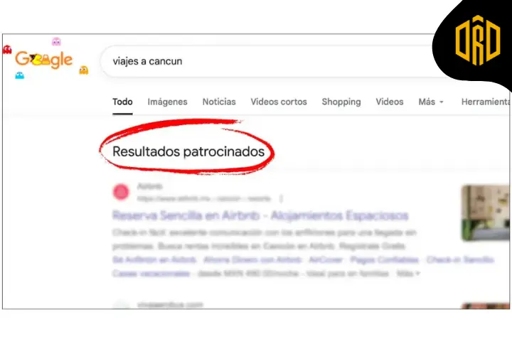 Resultados patrocinados en Google Ads